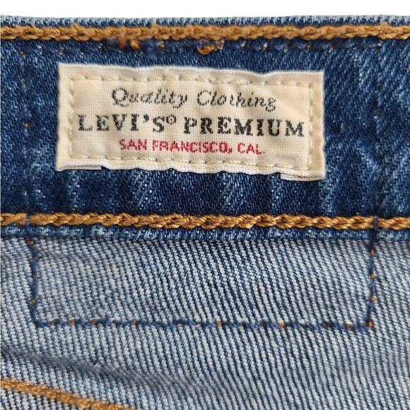 Levi’s 501 Button Fly High Waisted Jean Shorts 32 - Picture 5 of 6